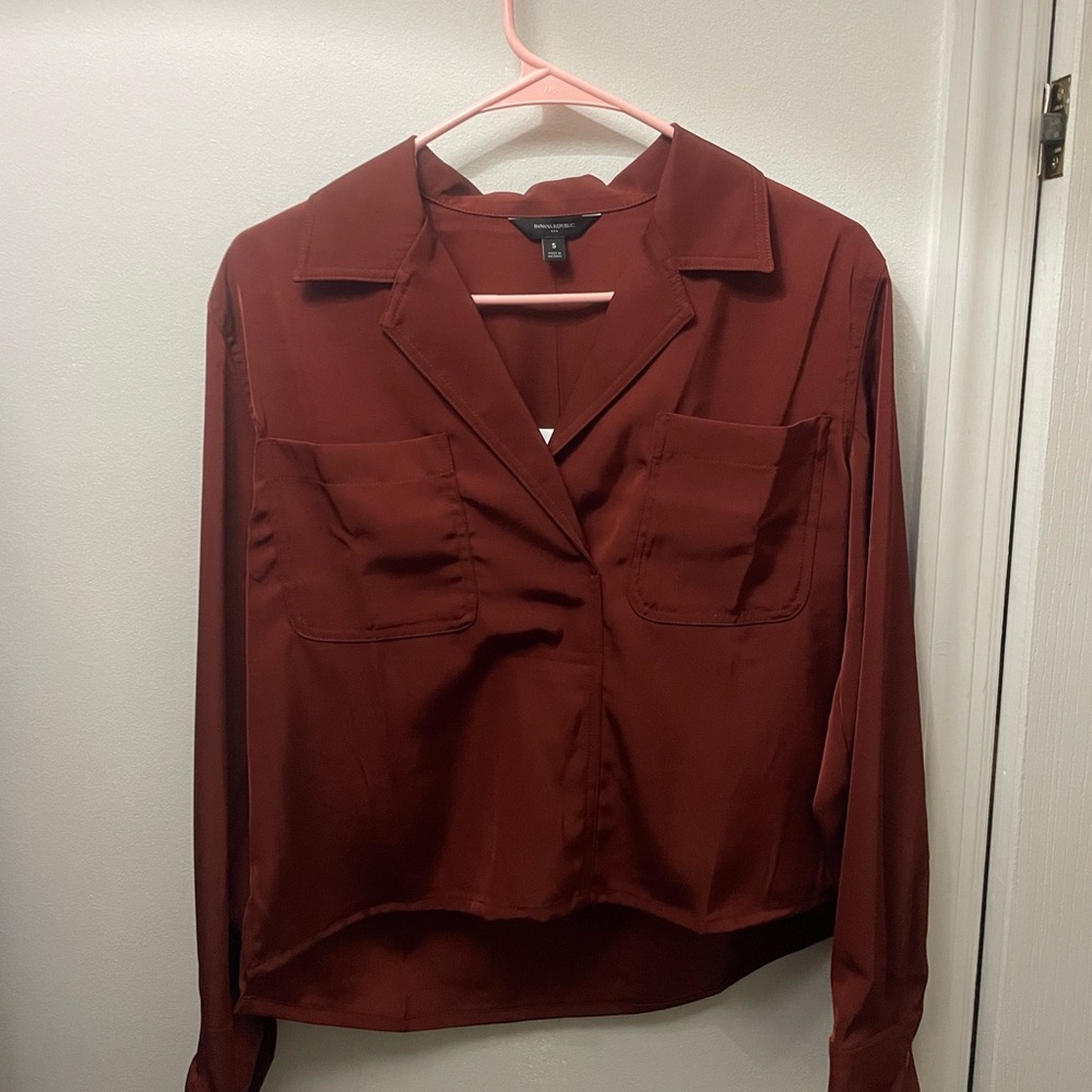 Banana Republic Deep Red Blouse